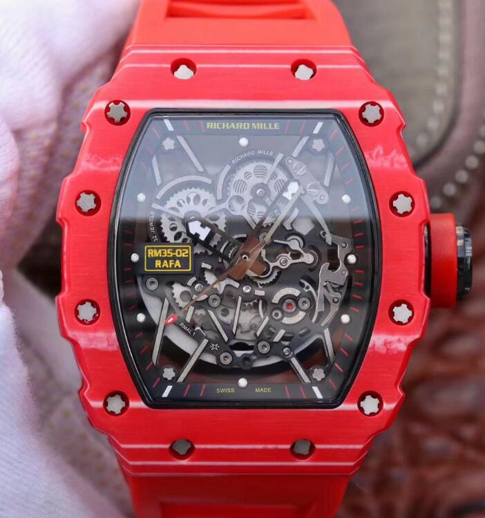 Richard Mille Replica Watch RM 35-02 Rafael Nadal Red